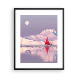 Plakát v černém rámu - Žár plachty, chlad ledu - 40x50 cm