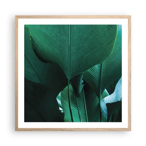 Plakát v rámu světlý dub - Obrácené ke světlu - 60x60 cm