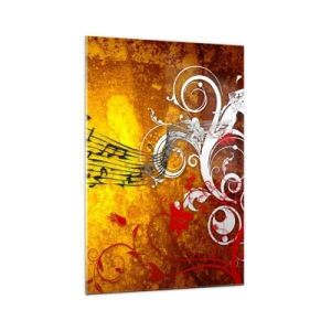 Obraz na skle - Ať zní hudba - 70x100 cm