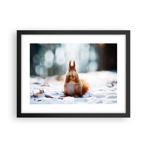 Plakát v černém rámu - Co se tak díváš? - 40x30 cm