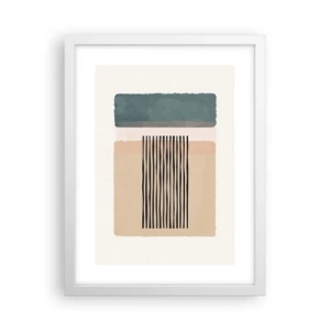 Plakát v bílém rámu - Všechno v pořádku - 30x40 cm