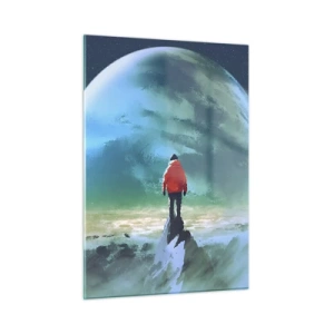 Obraz na skle - Objevitel nové zemi - 50x70 cm