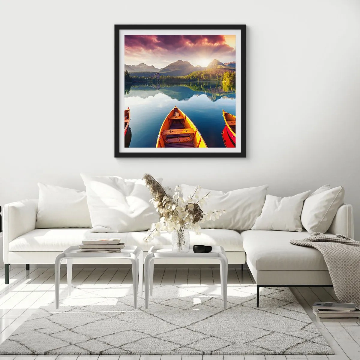 Plakát v černém rámu - Nic proti přírodě - 50x50 cm