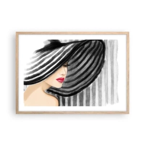 Plakát v rámu světlý dub - Kde tě hledat? - 70x50 cm