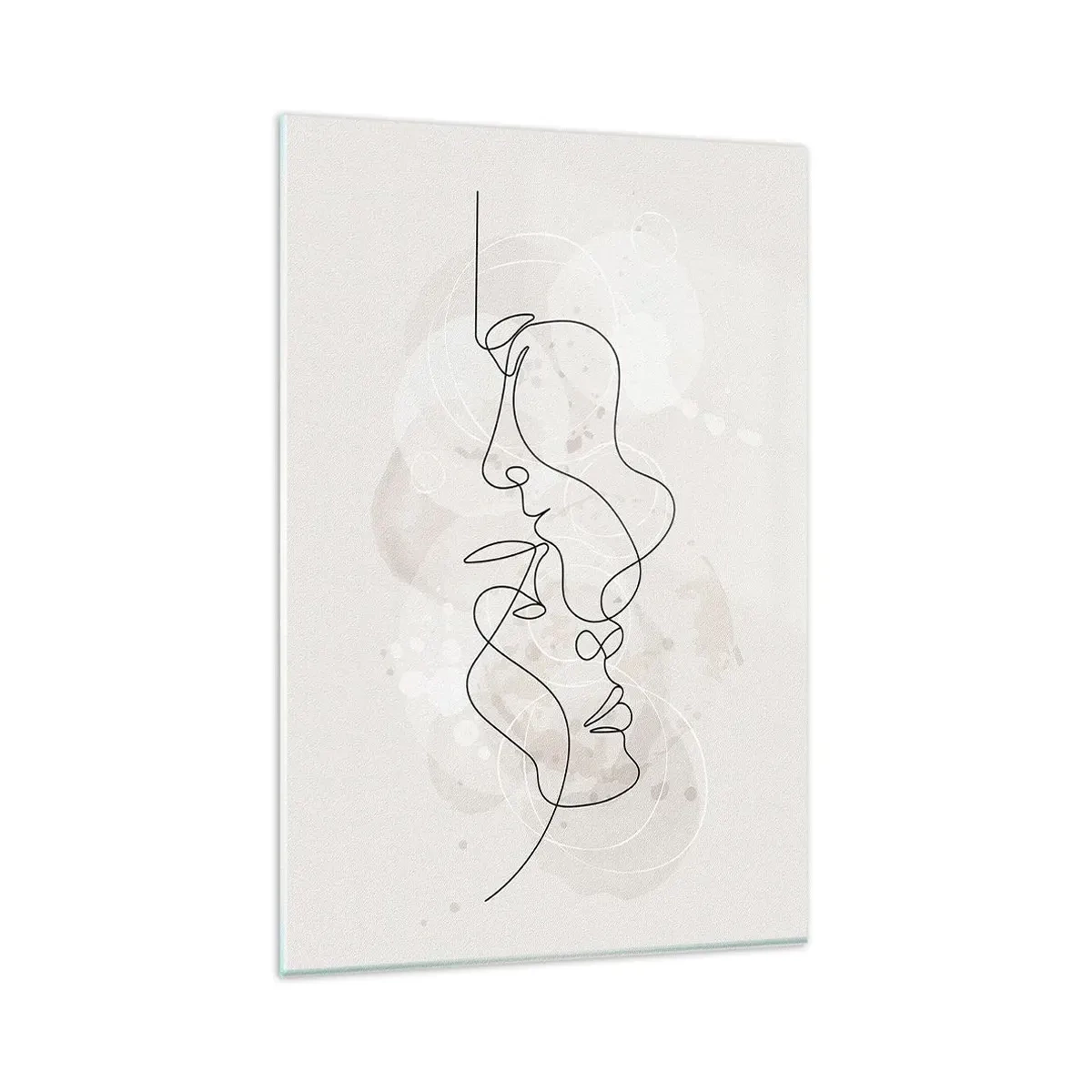 Obraz na skle - Zamotaní v objetí - 80x120 cm