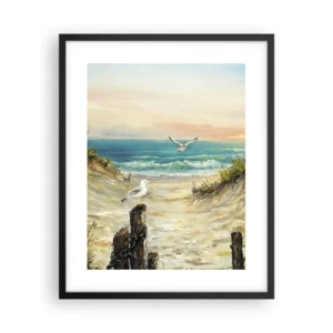 Plakát v černém rámu - Bezvětří a samota - 40x50 cm