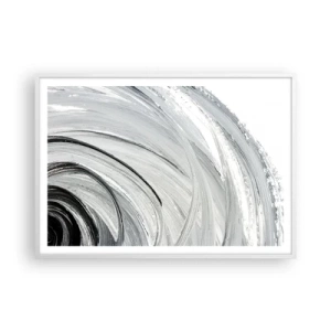 Plakát v bílém rámu - Orbitální kompozice - 100x70 cm