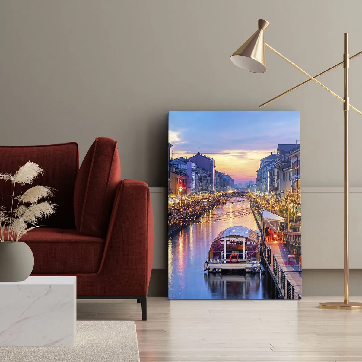 Obraz na plátně - Večer plný světla a zábavy - 50x70 cm
