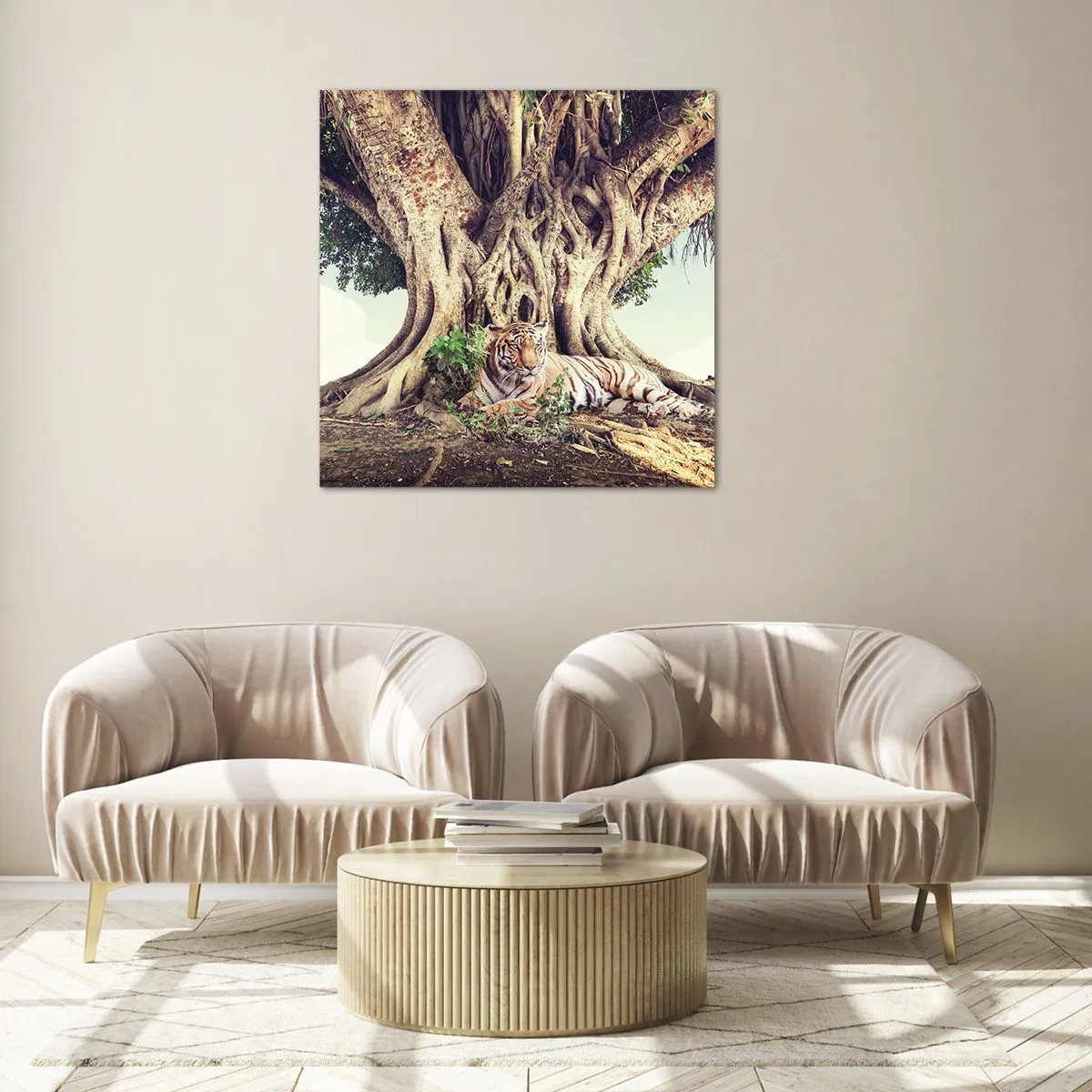 Obraz na skle - Pohled z knihy Mojžíšovy - 30x30 cm