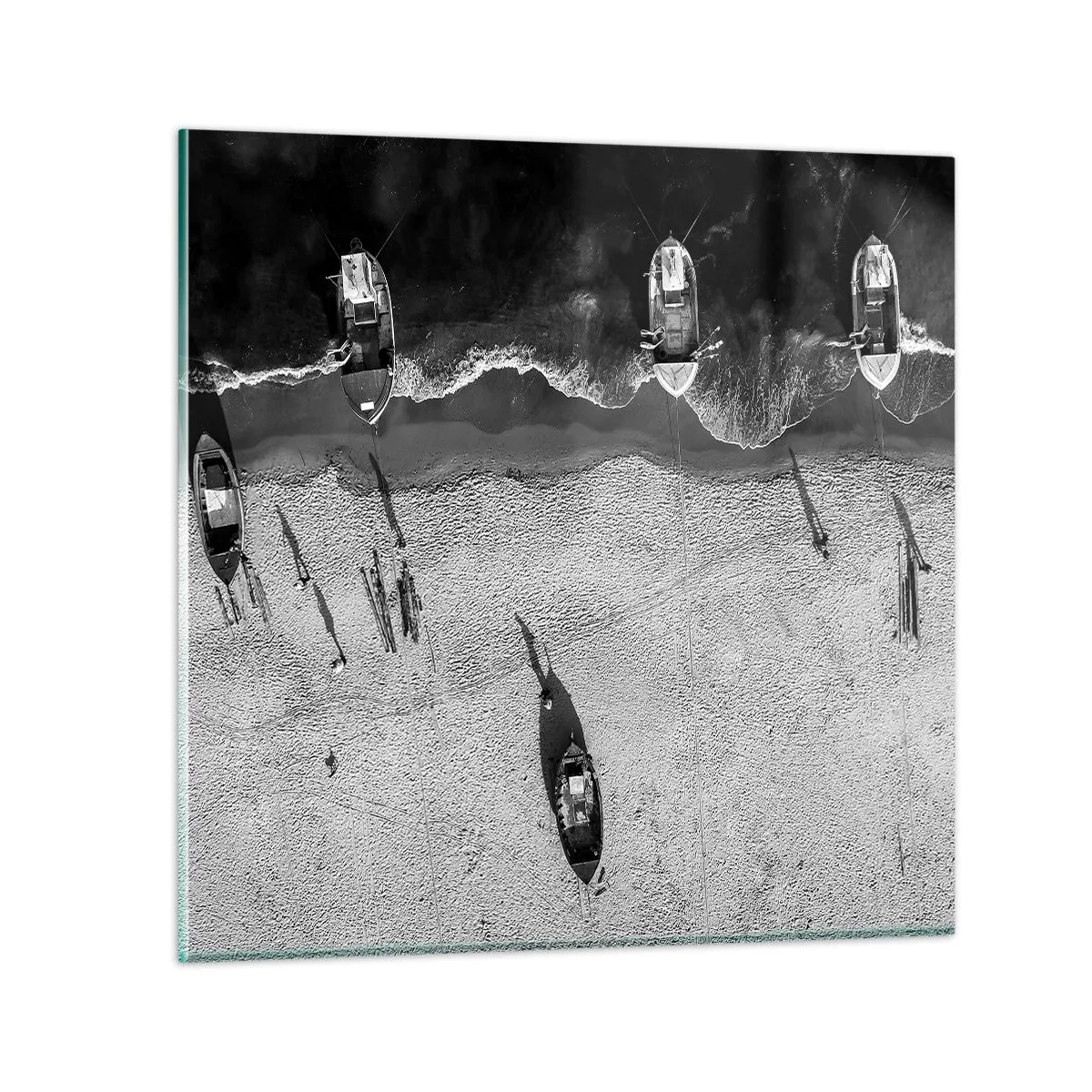 Obraz na skle - Ještě na břehu… - 40x40 cm