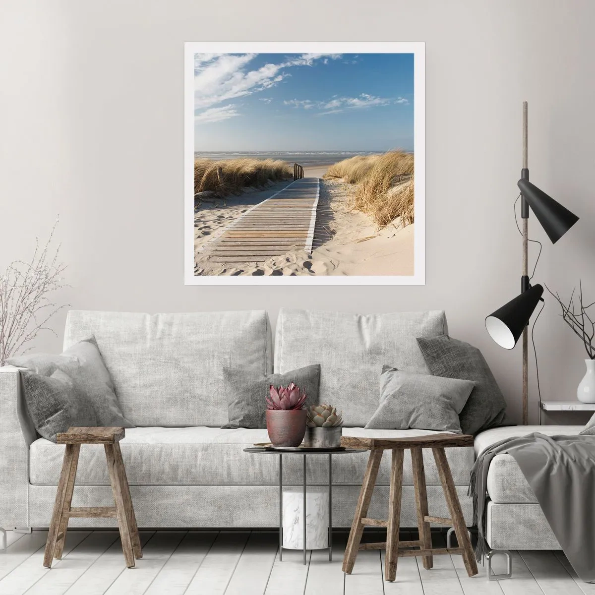 Plakát - Za dunou, v šumění trávy - 60x60 cm