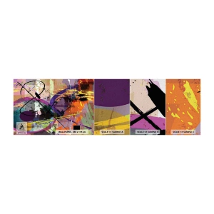 Vzor Fototapety Premium Canvas - Lze přímo nebo kolem - Abstrakce, Kus, Moderní vzor - 100x30 cm