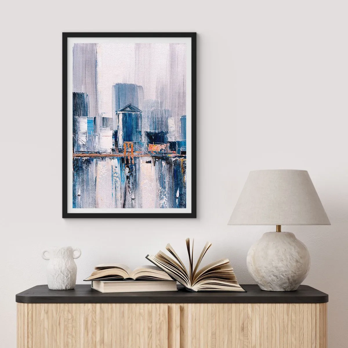 Plakát v černém rámu - Newyorská imprese - 61x91 cm