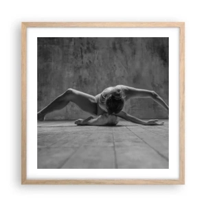 Plakát v rámu světlý dub - Nalezená symetrie - 50x50 cm