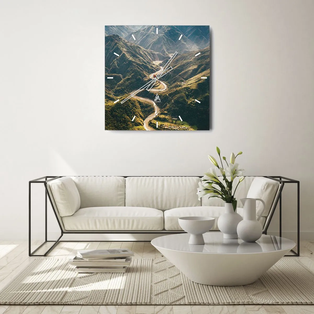 Nástěnné hodiny - Přímo ze srdce hor - 30x30 cm