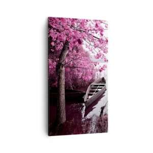 Obraz na plátně - V růžovém tichu - 45x80 cm