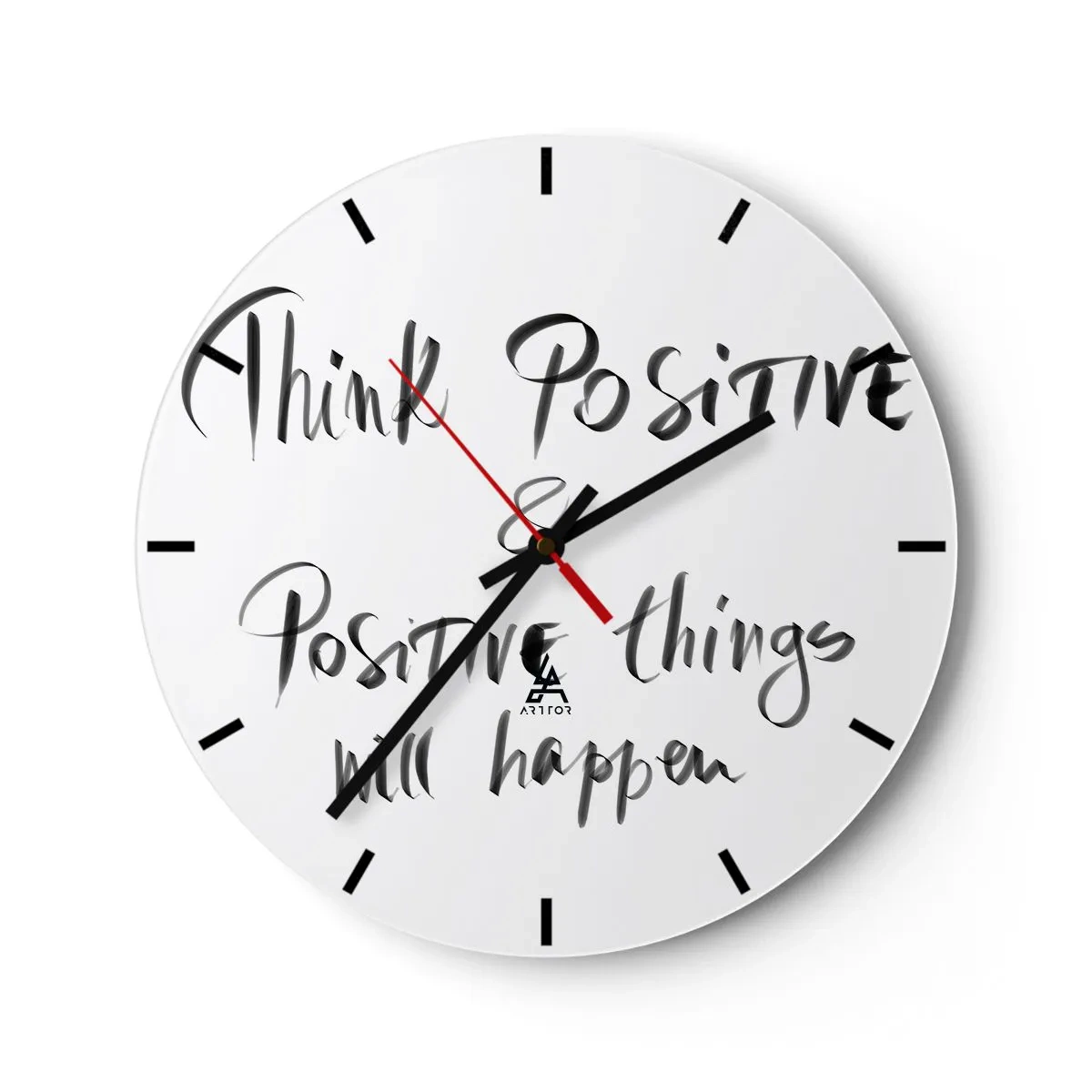 Nástěnné hodiny - Jak žít? - 40x40 cm