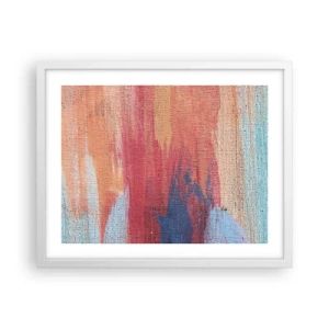 Plakát v bílém rámu - Stékat duhou - 50x40 cm