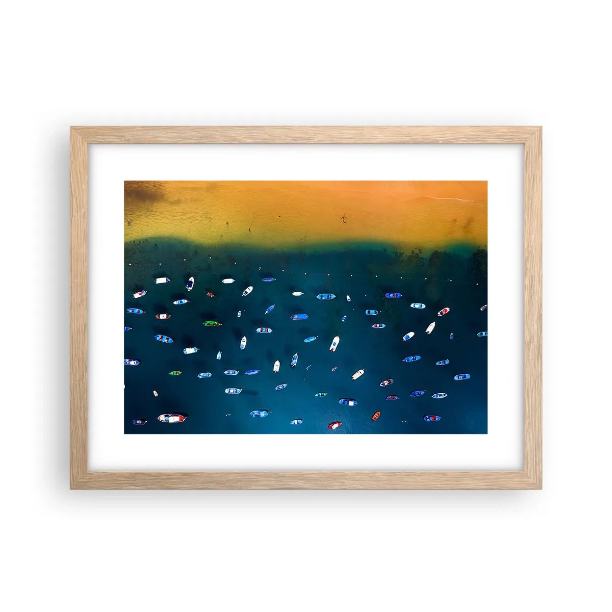 Plakát v rámu světlý dub - Prázdninová hra - 40x30 cm