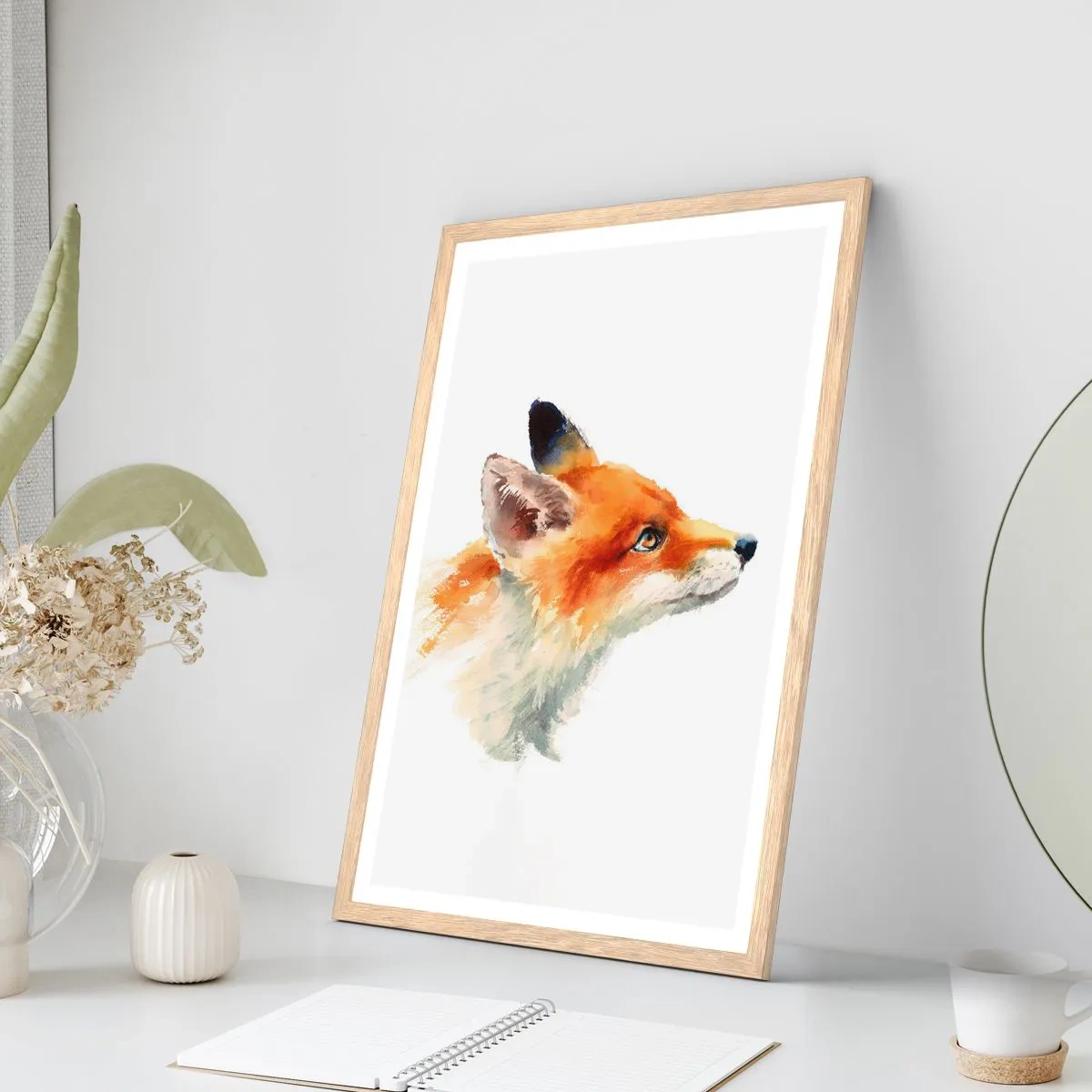 Plakát v rámu světlý dub - Opatrnosti není nikdy dost - 30x40 cm