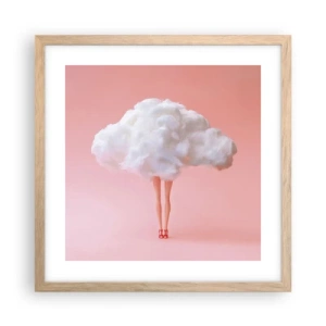 Plakát v rámu světlý dub - Sladký slib - 40x40 cm