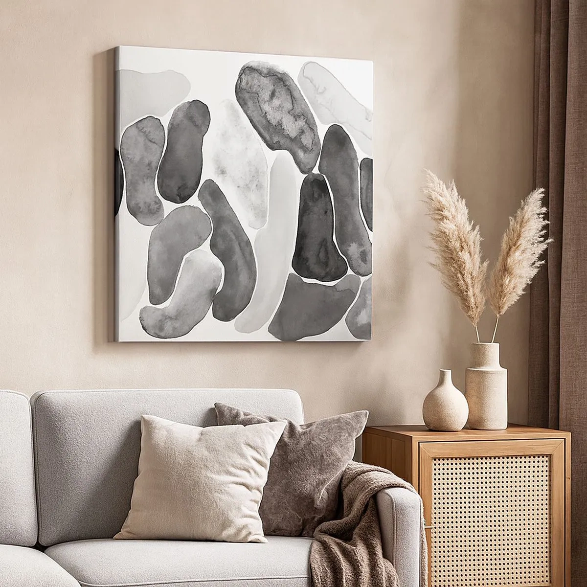 Obraz na plátně - Kamenitá abstrakce - 30x30 cm