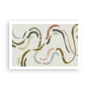 Plakát - Radostný tanec abstrakce - 91x61 cm