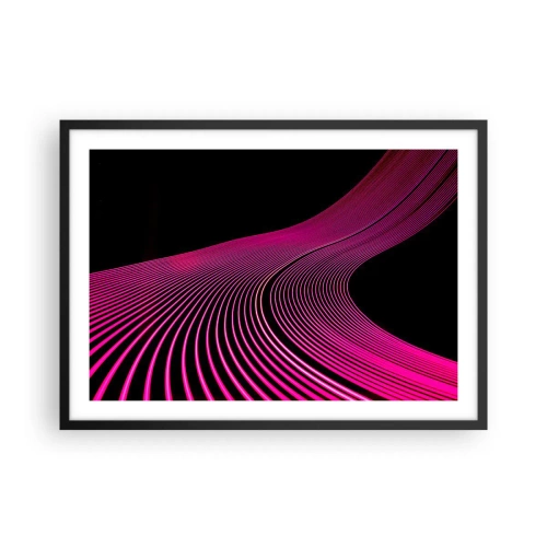 Plakát v černém rámu - Alej světla - 70x50 cm