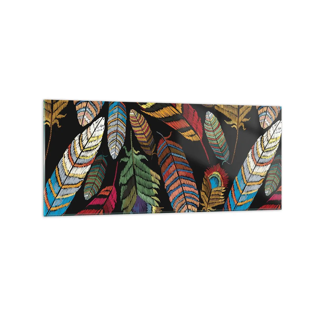 Obraz na skle - Ptačí karneval - 120x50 cm