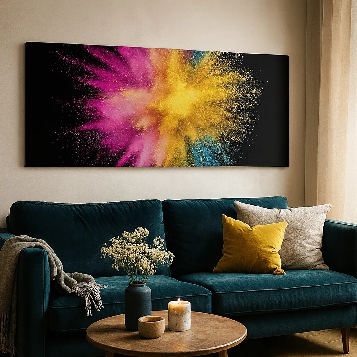 Obraz na plátně - Zrození barev - 30x30 cm