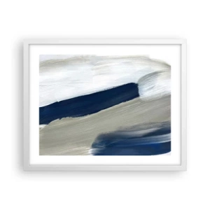 Plakát v bílém rámu - Setkání s bílou - 50x40 cm