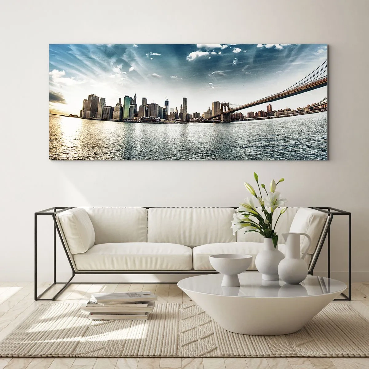 Obraz na skle - Skleněný ostrov - 100x40 cm