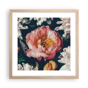 Plakát v rámu světlý dub - S barokním přepychem - 40x40 cm