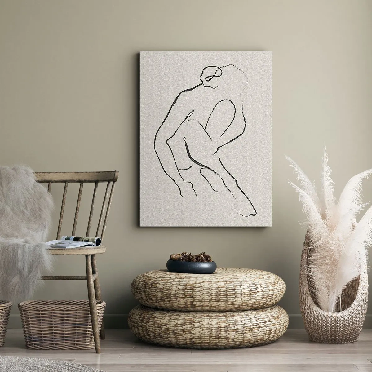 Obraz na plátně - Intimní skica - 45x80 cm