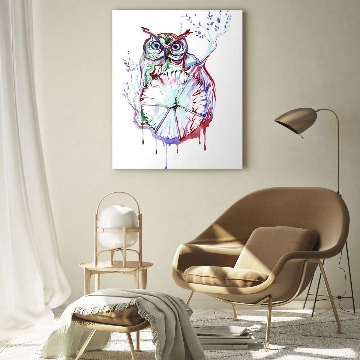 Obraz na skle - Moudrost z přírody - 70x100 cm