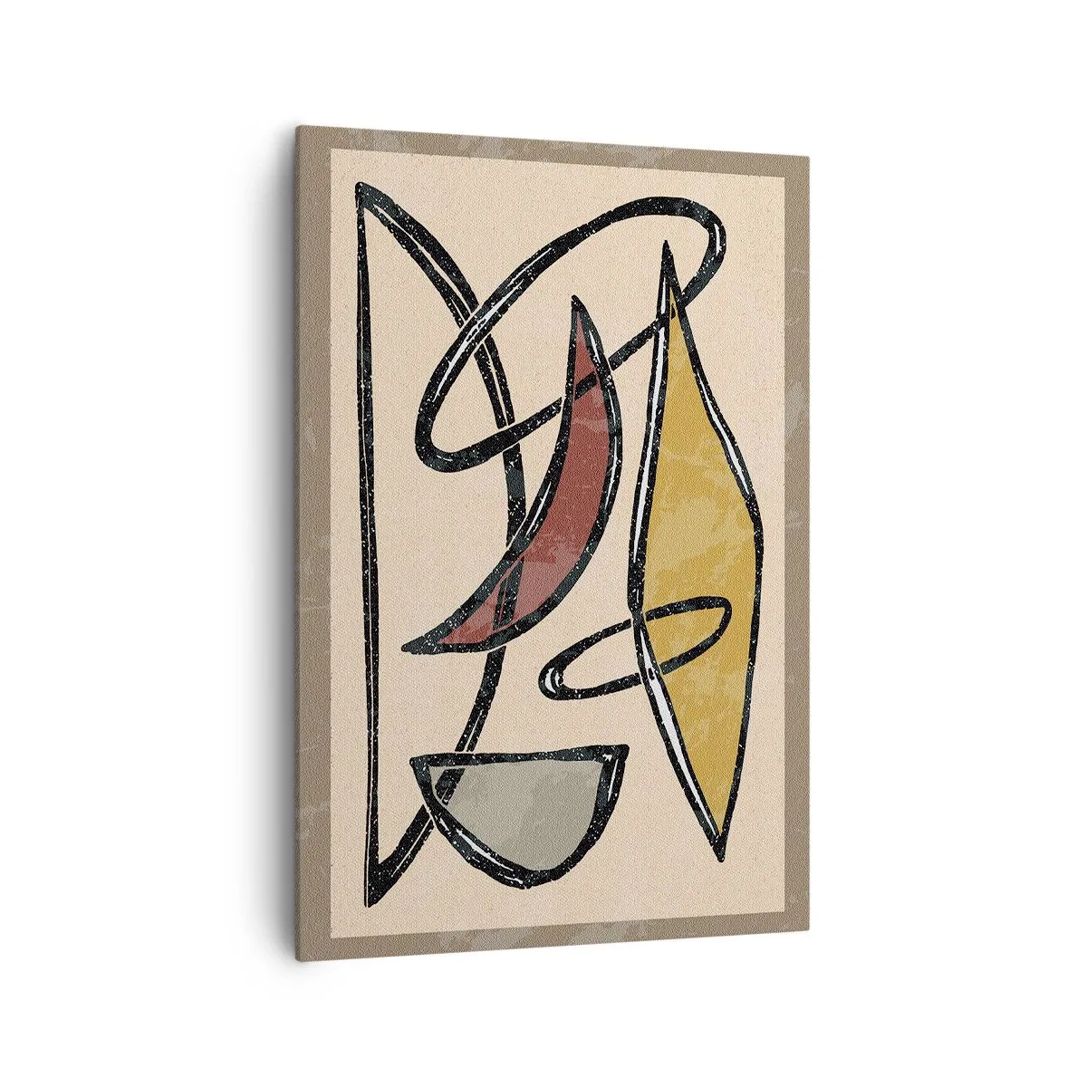 Obraz na plátně - Kompozice – oblouky a ovály - 70x100 cm