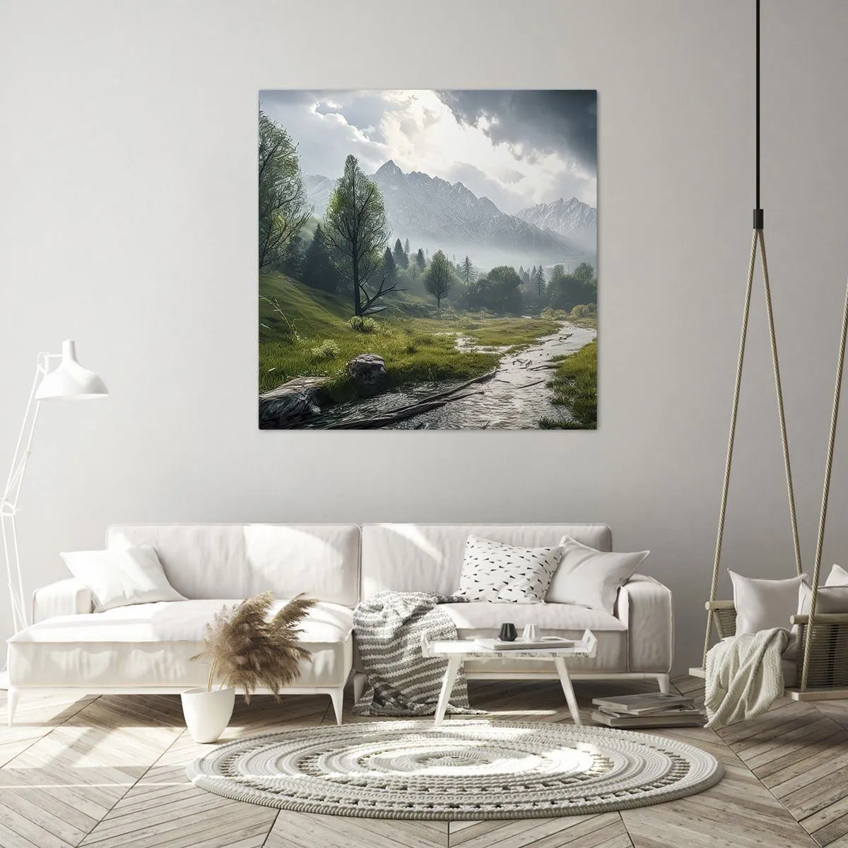 Obraz na plátně - Tam a zpět - 60x60 cm