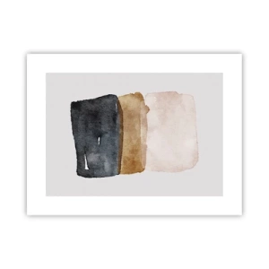 Plakát - Kompozice zemitých barev - 40x30 cm