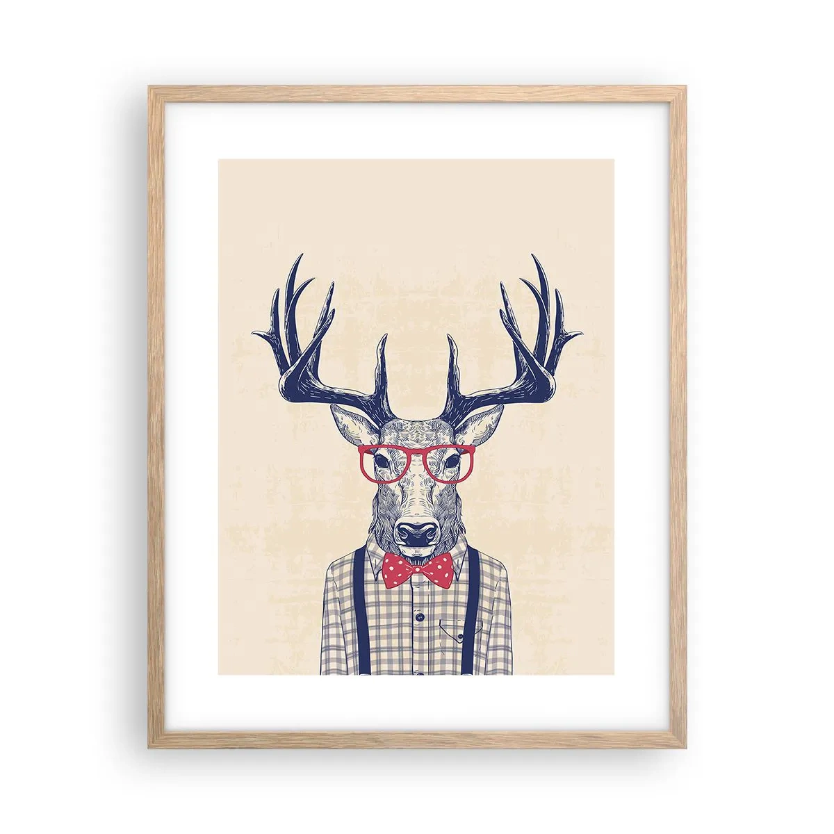 Plakát v rámu světlý dub - Zábavná extravagance - 40x50 cm