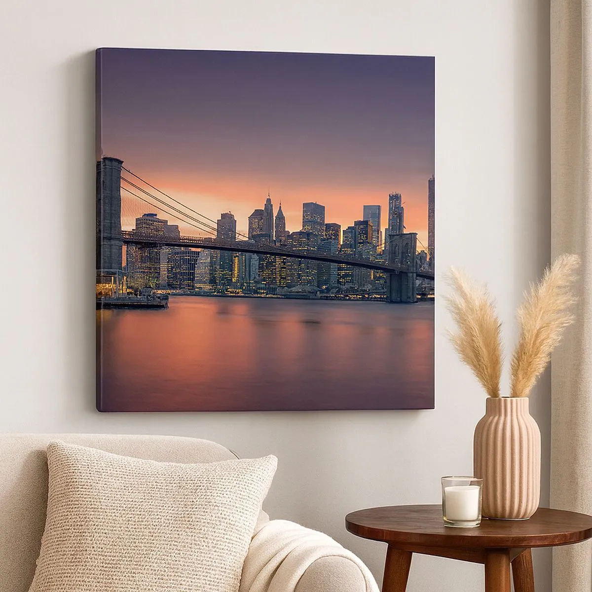 Obraz na plátně - Ponořené do liliového ticha - 30x30 cm