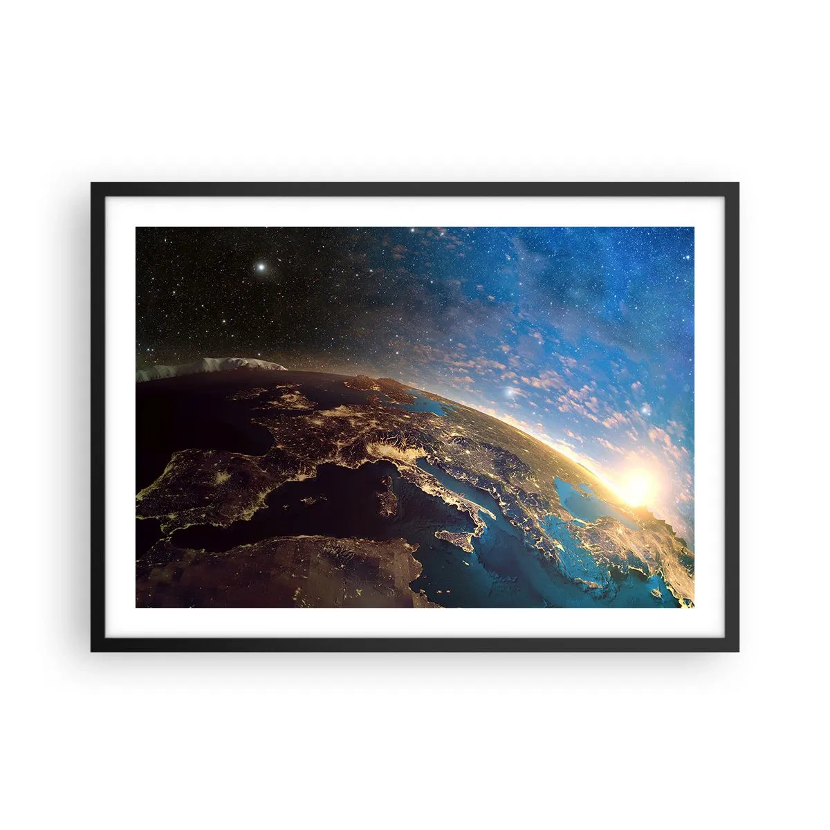 Plakát v černém rámu - Podívejme se na sebe s odstupem - 70x50 cm