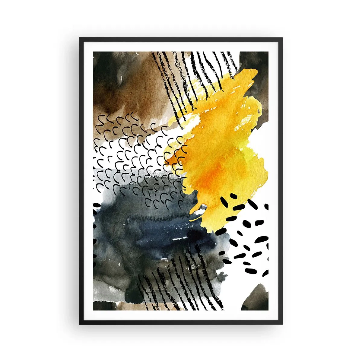 Plakát v černém rámu - Setkání živlů - 70x100 cm