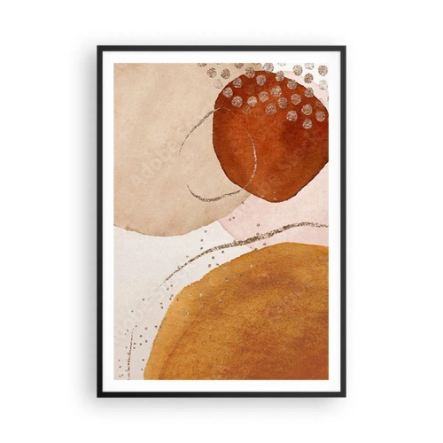 Plakát v černém rámu - Zaoblení a pohyb - 70x100 cm