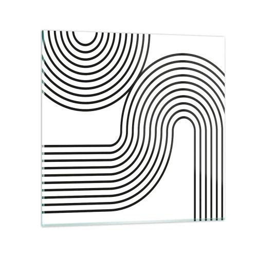 Obraz na skle - V zatáčce - 30x30 cm