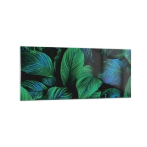 Obraz na skle - V zeleném davu - 120x50 cm
