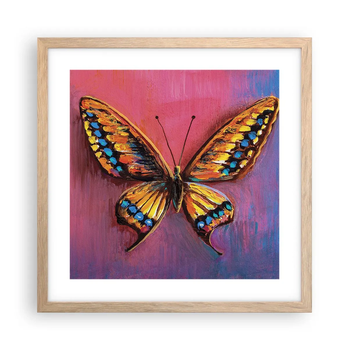 Plakát v rámu světlý dub - Klenot přírody - 40x40 cm