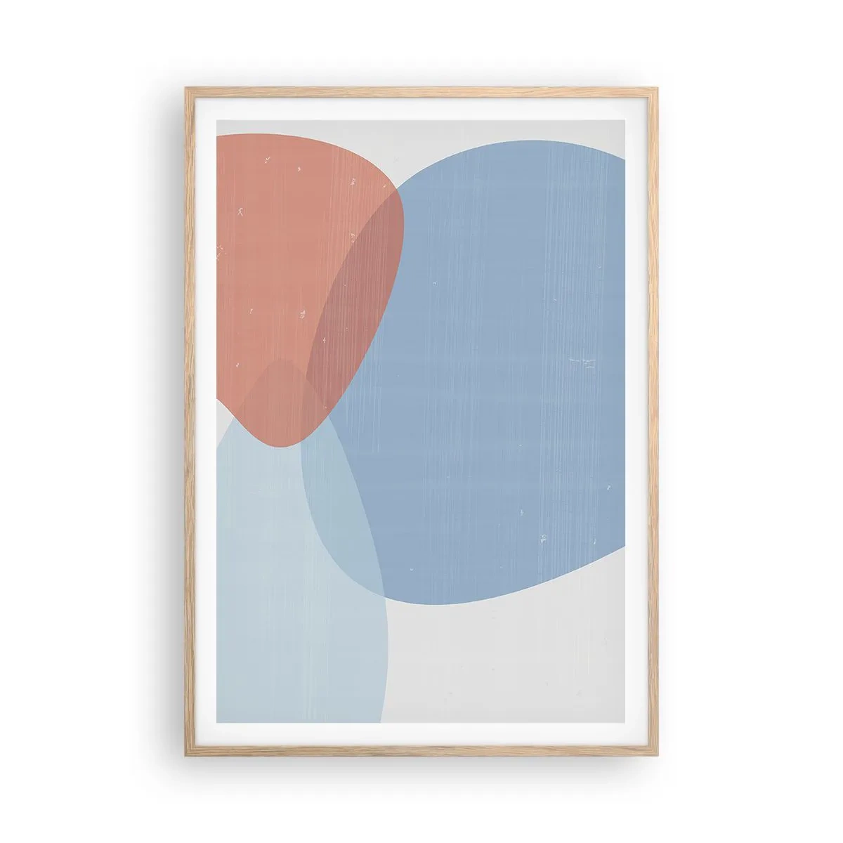 Plakát v rámu světlý dub - Pastelové vztahy - 70x100 cm