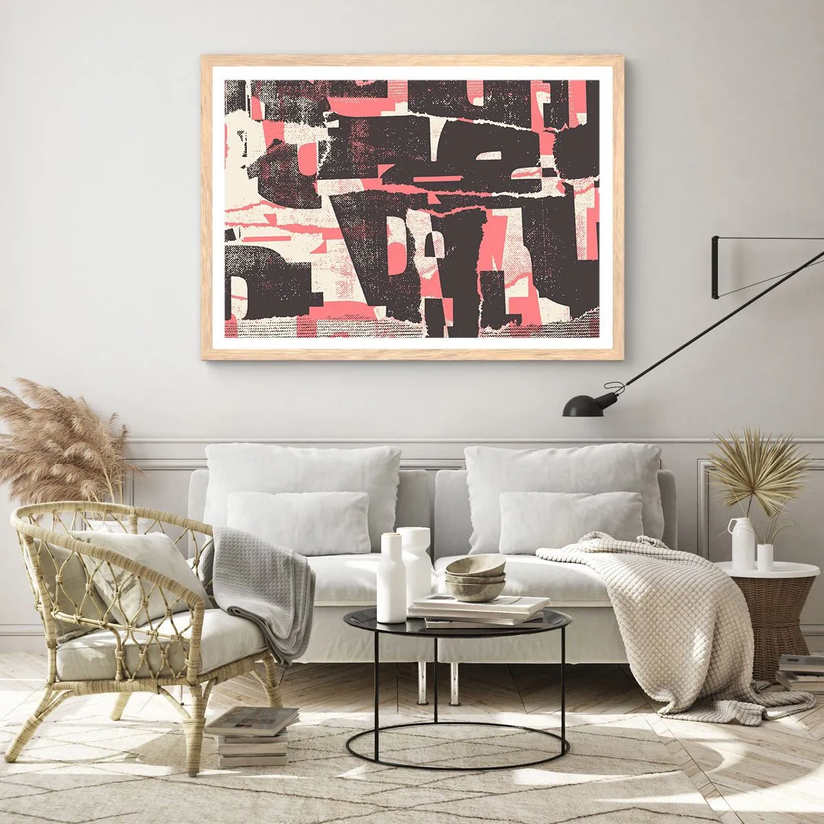 Plakát v rámu světlý dub - Celý tento shon - 50x40 cm
