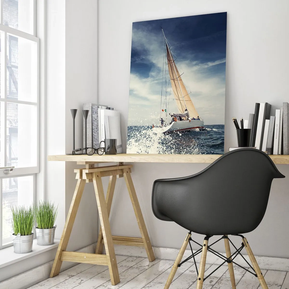 Obraz na skle - Nás nedohoní! - 50x70 cm