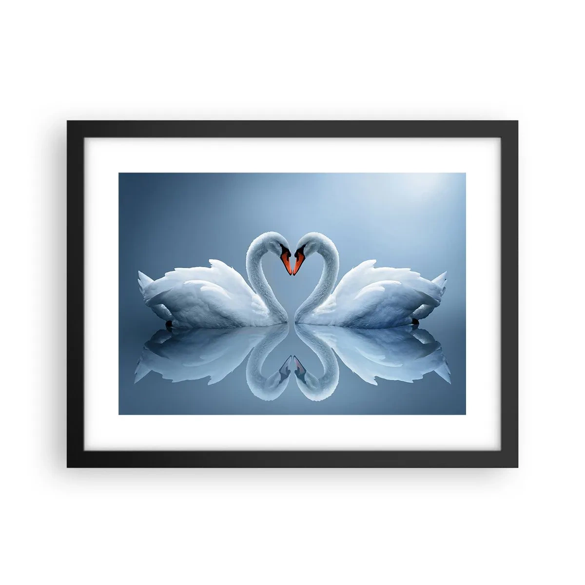 Plakát v černém rámu - Čas na lásku - 40x30 cm